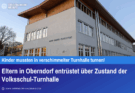Eltern in Oberndorf entrüstet über Zustand der Volksschul-Turnhalle