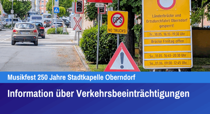 Information über Verkehrsbeeinträchtigungen